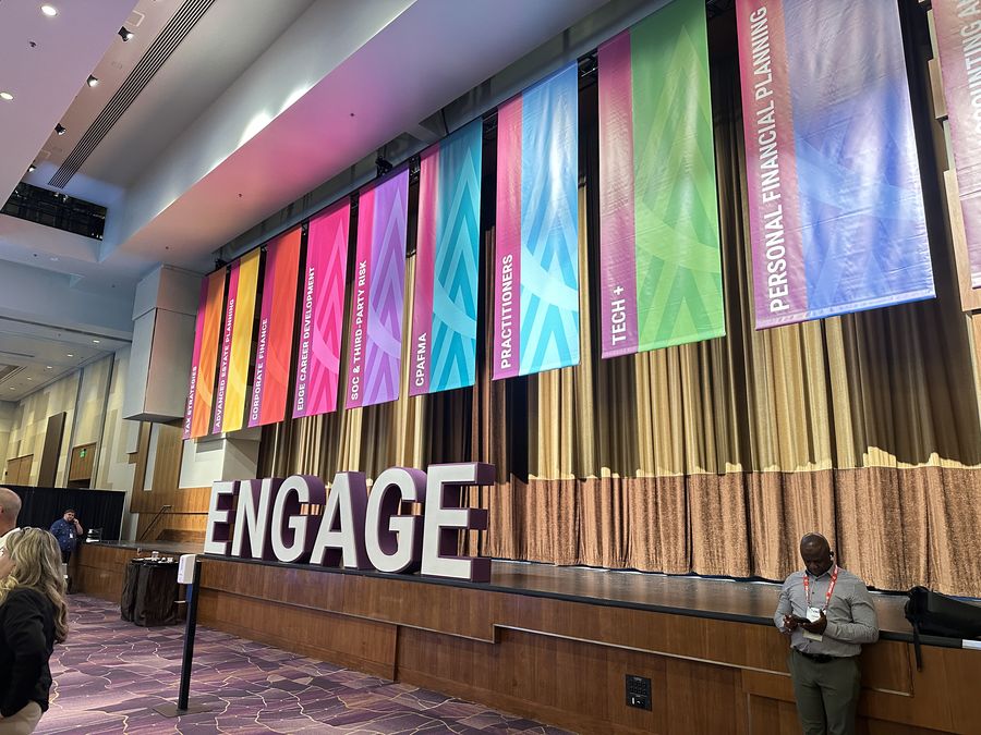 AICPA ENGAGE 2026 conference hall ARIA Resort Las Vegas