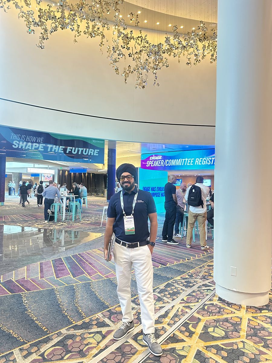 CA Amritpal Singh in AICPA ENGAGE 2026 conference lobby ARIA Resort